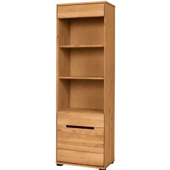 Wohnen Esszimmer-Vitrinen*63x197x41 Wohnzimmer Regal mit 3 Fächern & Tür - Sennya