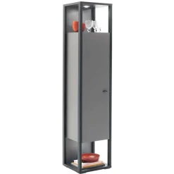 Wohnen 40x178x37 Wohnzimmer Schrank in Grau & Anthrazit - Ridona I