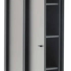 Wohnen 40x178x37 Wohnzimmer Schrank in Grau & Anthrazit - Ridona I