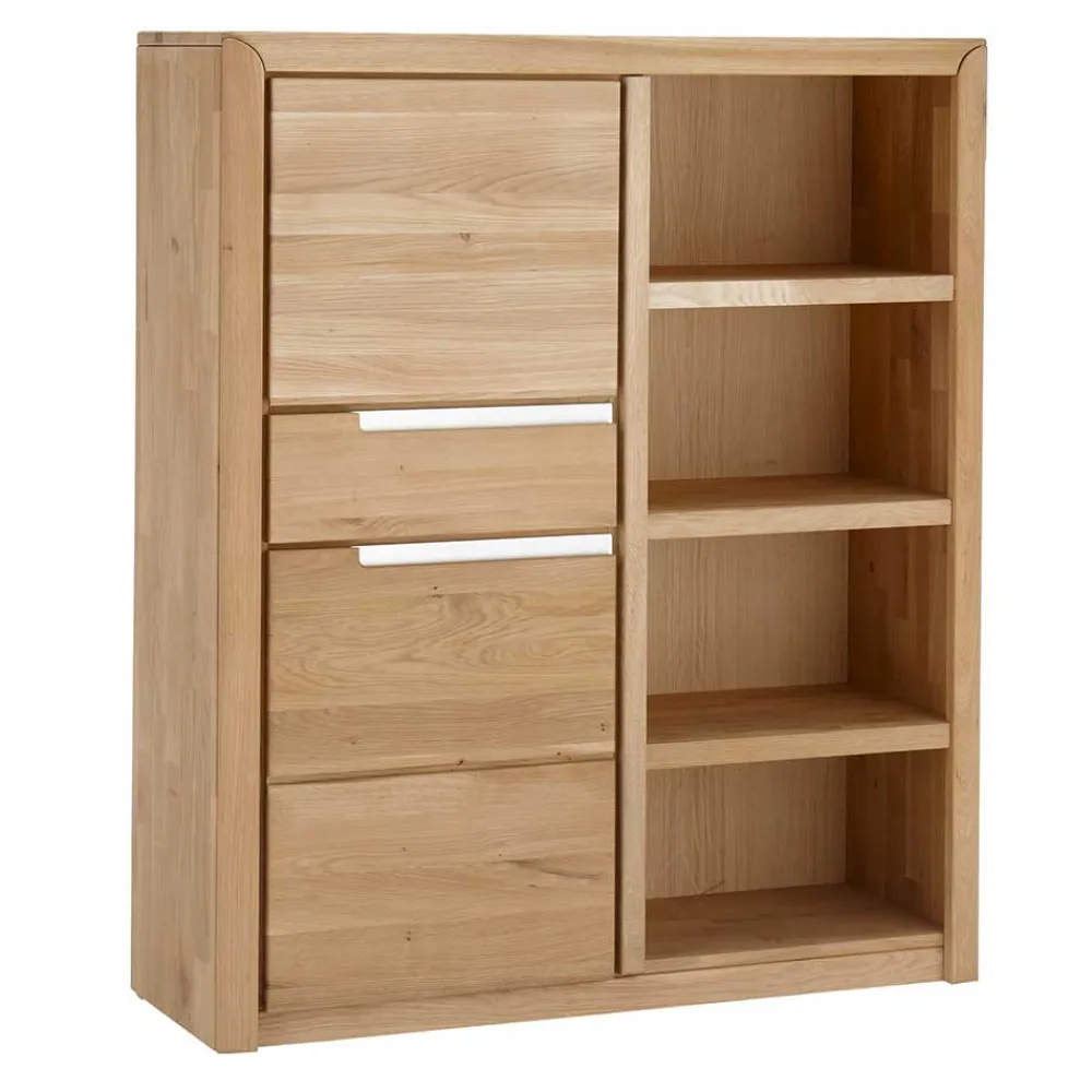 Wohnen 114x134x41 Wohnzimmer Schrank mit Regal Teil - Croconia