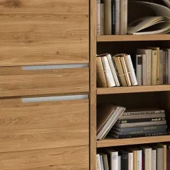 Wohnen 114x134x41 Wohnzimmer Schrank mit Regal Teil - Croconia