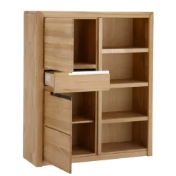 Wohnen 114x134x41 Wohnzimmer Schrank mit Regal Teil - Croconia