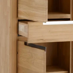 Wohnen 114x134x41 Wohnzimmer Schrank mit Regal Teil - Croconia