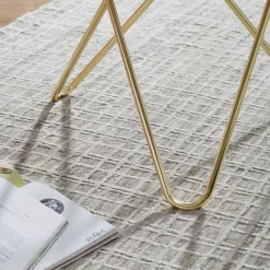 Wohnen 55x57x55 Wohnzimmer Tisch im Marmor Design - Longos