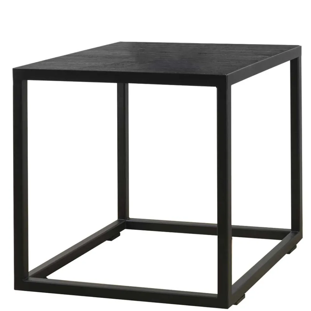 Wohnen 40x40x40 Wohnzimmer Tisch in Schwarz - Vanilla