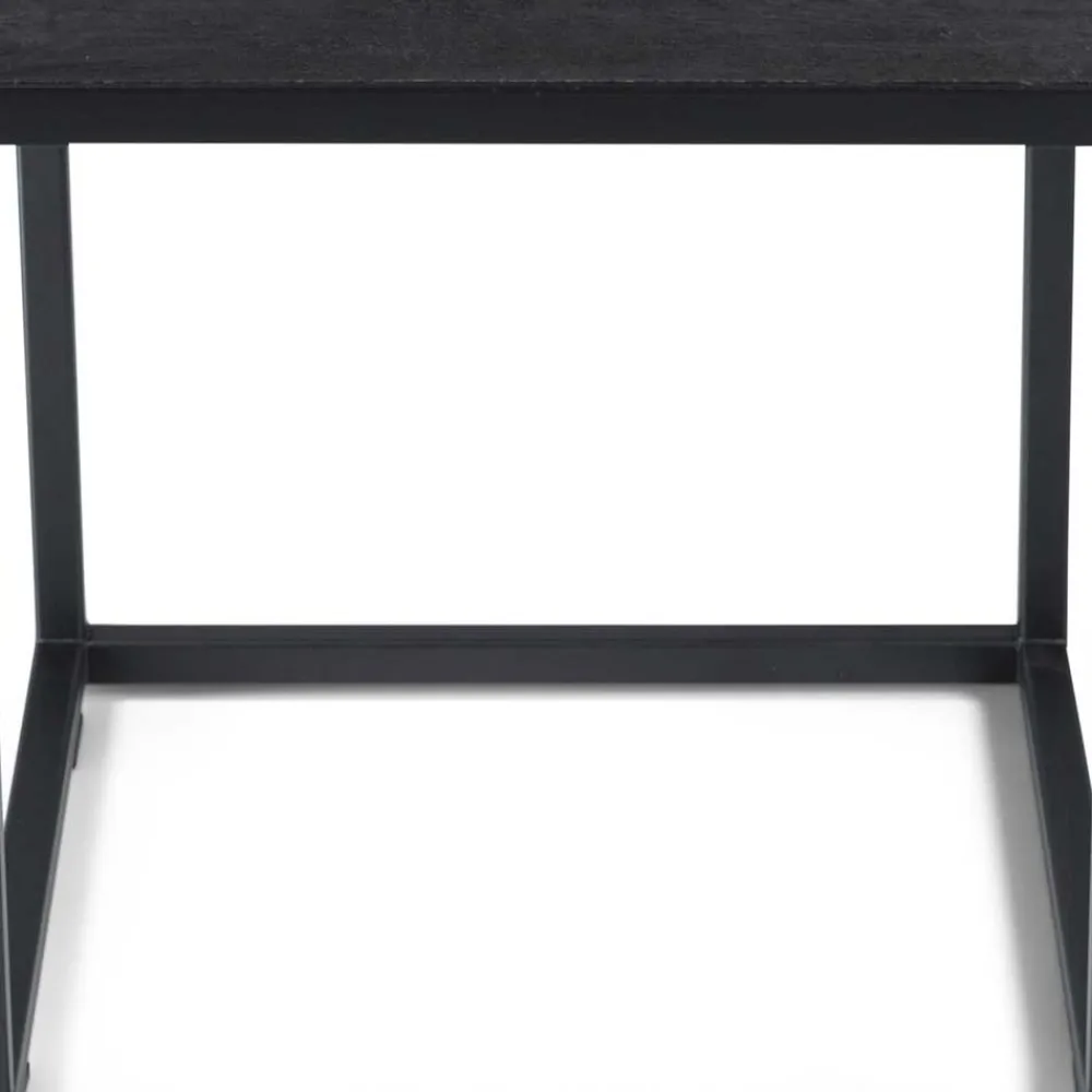 Wohnen 40x40x40 Wohnzimmer Tisch in Schwarz - Vanilla