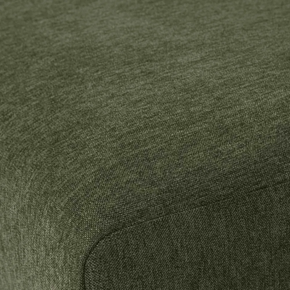 Wohnen 100x44x100 Wohnzimmerhocker in Dunkelgrün - Arraggo