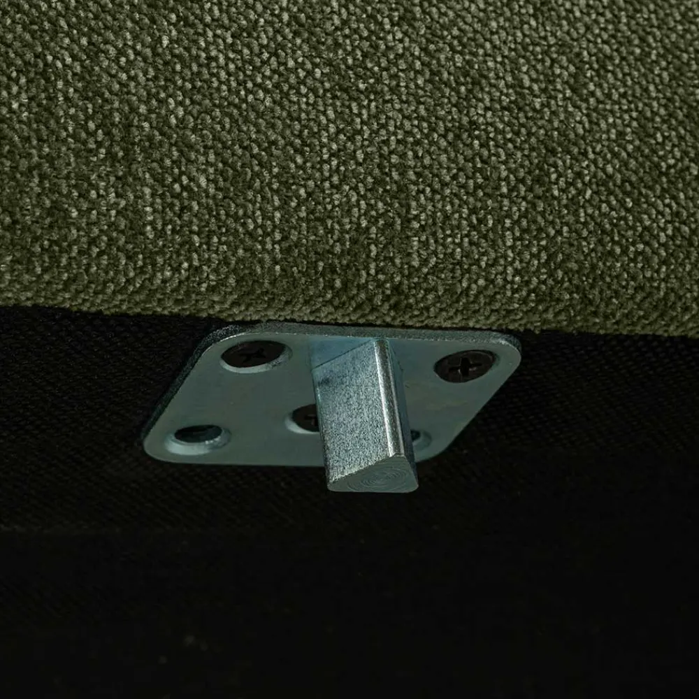 Wohnen 100x44x100 Wohnzimmerhocker in Dunkelgrün - Arraggo