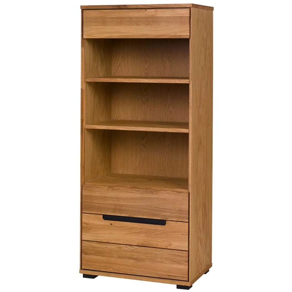 Wohnen 63x148x41 Wohnzimmerregal in Eiche - Sennya I