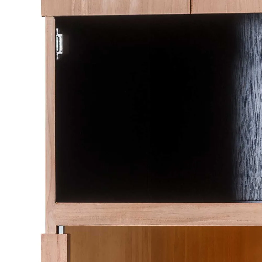 Wohnen 57x200x48 Wohnzimmerschrank aus Teak - Nekella I