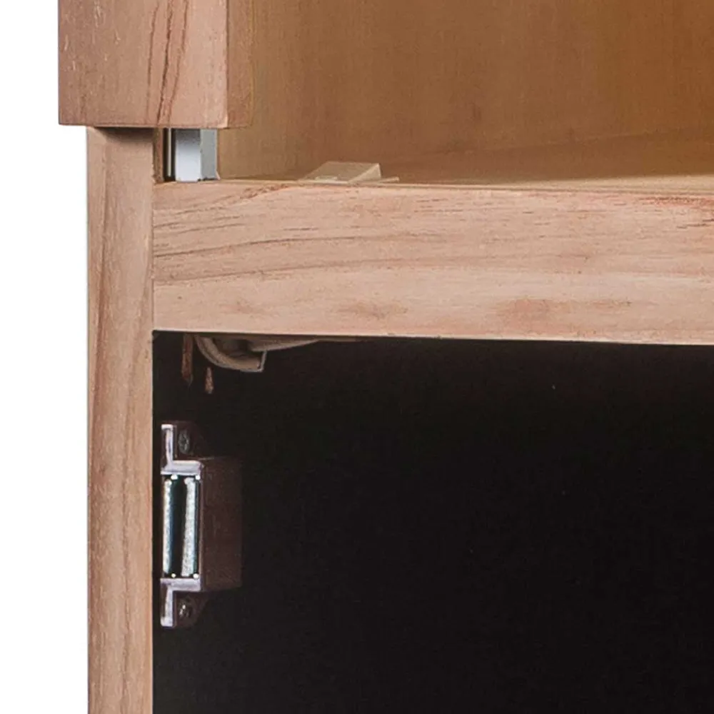 Wohnen 57x200x48 Wohnzimmerschrank aus Teak - Nekella I