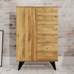 Wohnen Esszimmerschränke|Highboards*91x140x45 Wohnzimmerschrank mit sechs Schubladen - Mandirov