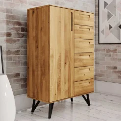 Wohnen Esszimmerschränke|Highboards*91x140x45 Wohnzimmerschrank mit sechs Schubladen - Mandirov