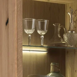 Wohnen 65x148x40 Wohnzimmerschrank mit Glastür - Embleys