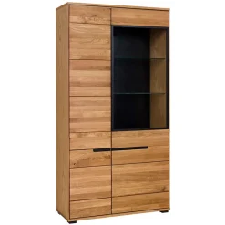 Wohnen 102x197x42 Wohnzimmerschrank mit Glas - 4-türig - Sennya