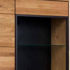 Wohnen 102x197x42 Wohnzimmerschrank mit Glas - 4-türig - Sennya