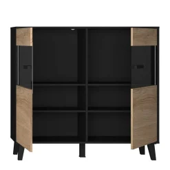 Wohnen Küchenschränke|Sideboards & Kommoden*126x118x40 Wohnzimmerschrank mit Glaseinsatz - Paniera