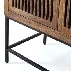 Wohnen Vitrinen|Wohnzimmer-Vitrinen*100x160x45 Wohnzimmerschrank mit zwei Türen - Charin