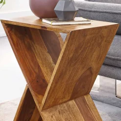 Wohnen 43x60x30 X Design Couchisch aus Sheesham Massivholz - Andarina