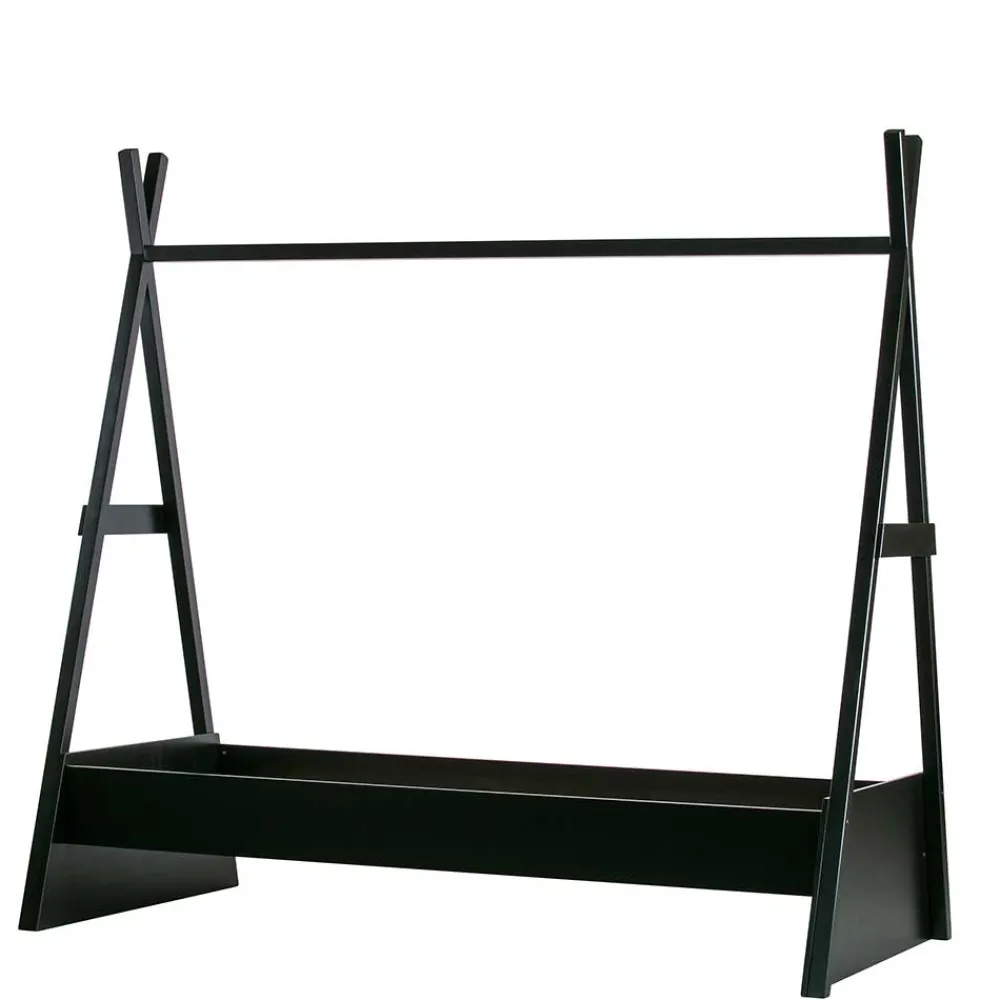 Wohnen Kinderbetten*111x209x212 Zelt Kinderbett in Schwarz - Loytina