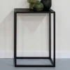 Wohnen 66x90x30cm Konsolentisch in Schwarz - Etienne