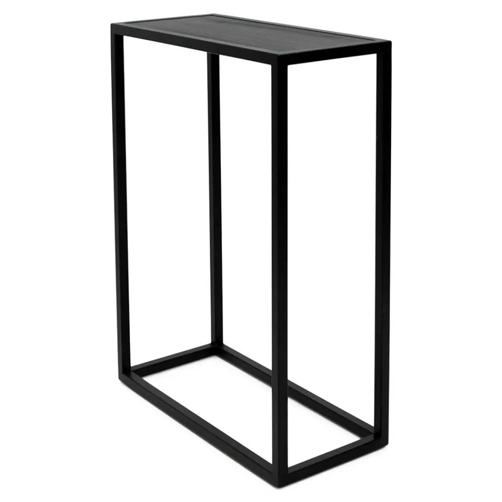 Wohnen 66x90x30cm Konsolentisch in Schwarz - Etienne