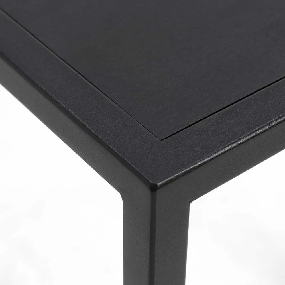 Wohnen 66x90x30cm Konsolentisch in Schwarz - Etienne