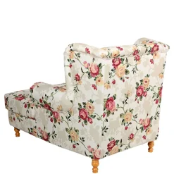Wohnen XXL Landhaus Sessel mit Rosen Muster - Gelvino
