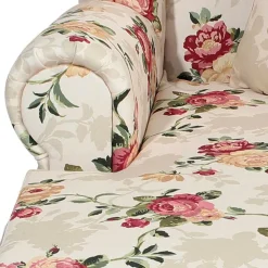 Wohnen XXL Landhaus Sessel mit Rosen Muster - Gelvino