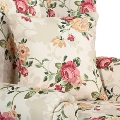 Wohnen XXL Landhaus Sessel mit Rosen Muster - Gelvino