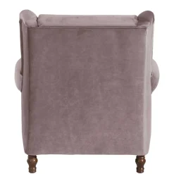 Wohnen Sessel & Hocker|Sessel*XXL Ohrenbackensessel in Rosa Samtvelours - Scolari