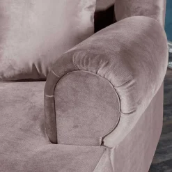 Wohnen Sessel & Hocker|Sessel*XXL Ohrenbackensessel in Rosa Samtvelours - Scolari