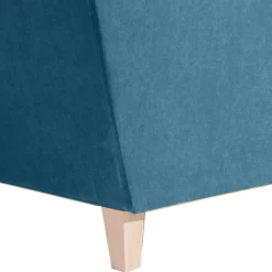 Wohnen Sessel & Hocker*XXL Sessel in Petrol Blau & Buche Natur - Mexica