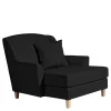 Wohnen Sessel & Hocker|Sessel*XXL Sessel in Schwarz und Buche - Presto
