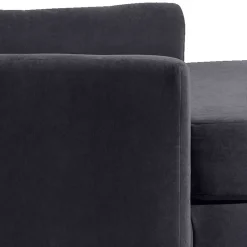 Wohnen XXL Velours Sessel in Anthrazit - Renero