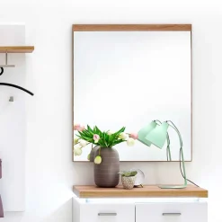 Wohnen Zeitloser Wandspiegel 75x87x2 cm - Nusenia