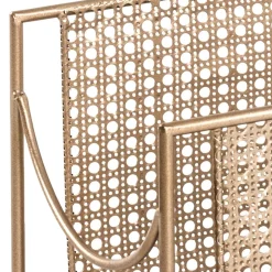 Wohnen Retro Möbel*Zeitungsständer aus Stahl in Gold - Cinema