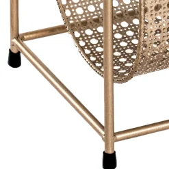 Wohnen Retro Möbel*Zeitungsständer aus Stahl in Gold - Cinema