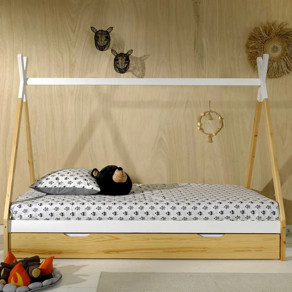 Wohnen Kinderbetten*Zeltbett mit Schublade für Kinder - Shower