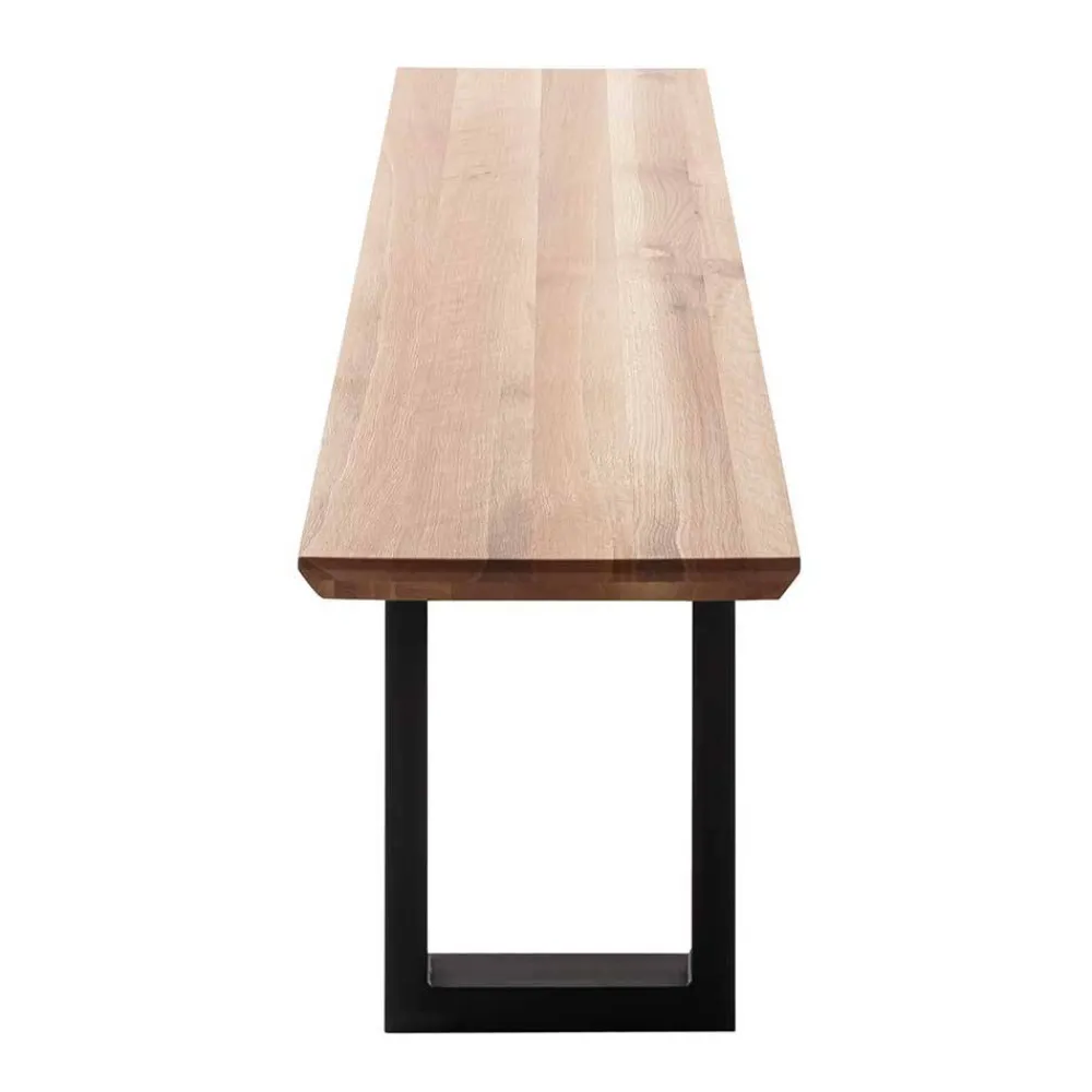 Wohnen Zerreiche Esstischbank mit Schweizer Kante - Osla