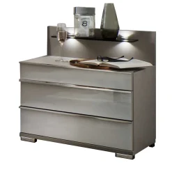 Wohnen Zwei Nachtkommoden mit Wandpaneel - Tumiva (2er Set)