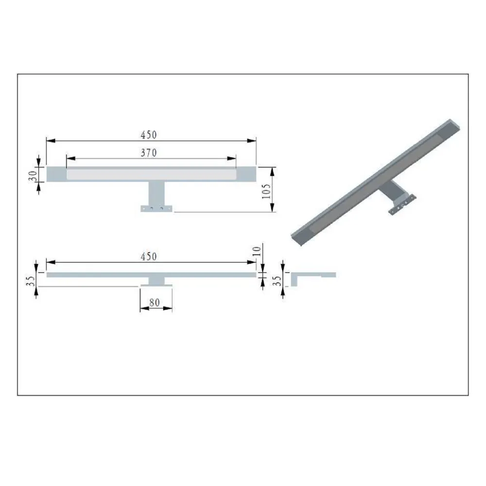 Wohnen Badezimmer Komplett*Zweifach-Waschtisch und Spiegelschrank - Crystoga (zweiteilig)