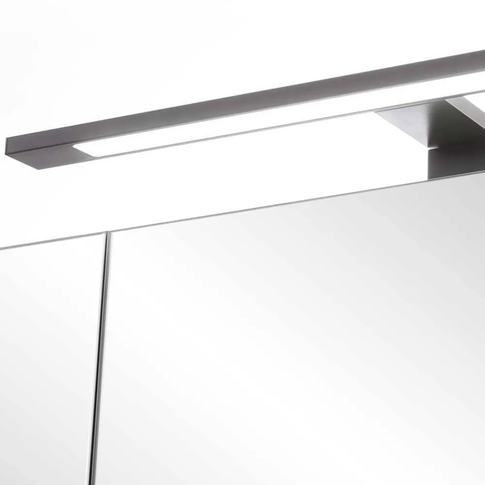 Wohnen Badezimmer Komplett*Zweifach-Waschtisch und Spiegelschrank - Crystoga (zweiteilig)