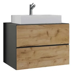 Wohnen Zweifarbige Badmöbel Kombi hängend - Effect (vierteilig)