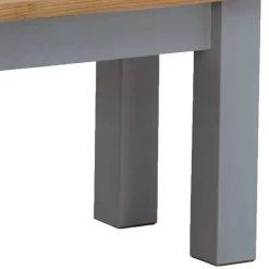 Wohnen Küchenbänke|Esszimmerbänke*Zweifarbige Esszimmerbank in Laugenfarbig & Grau - Nivada