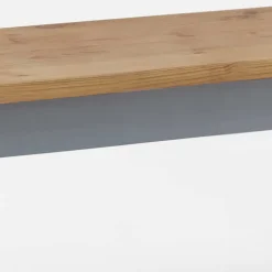 Wohnen Küchenbänke|Esszimmerbänke*Zweifarbige Esszimmerbank in Laugenfarbig & Grau - Nivada