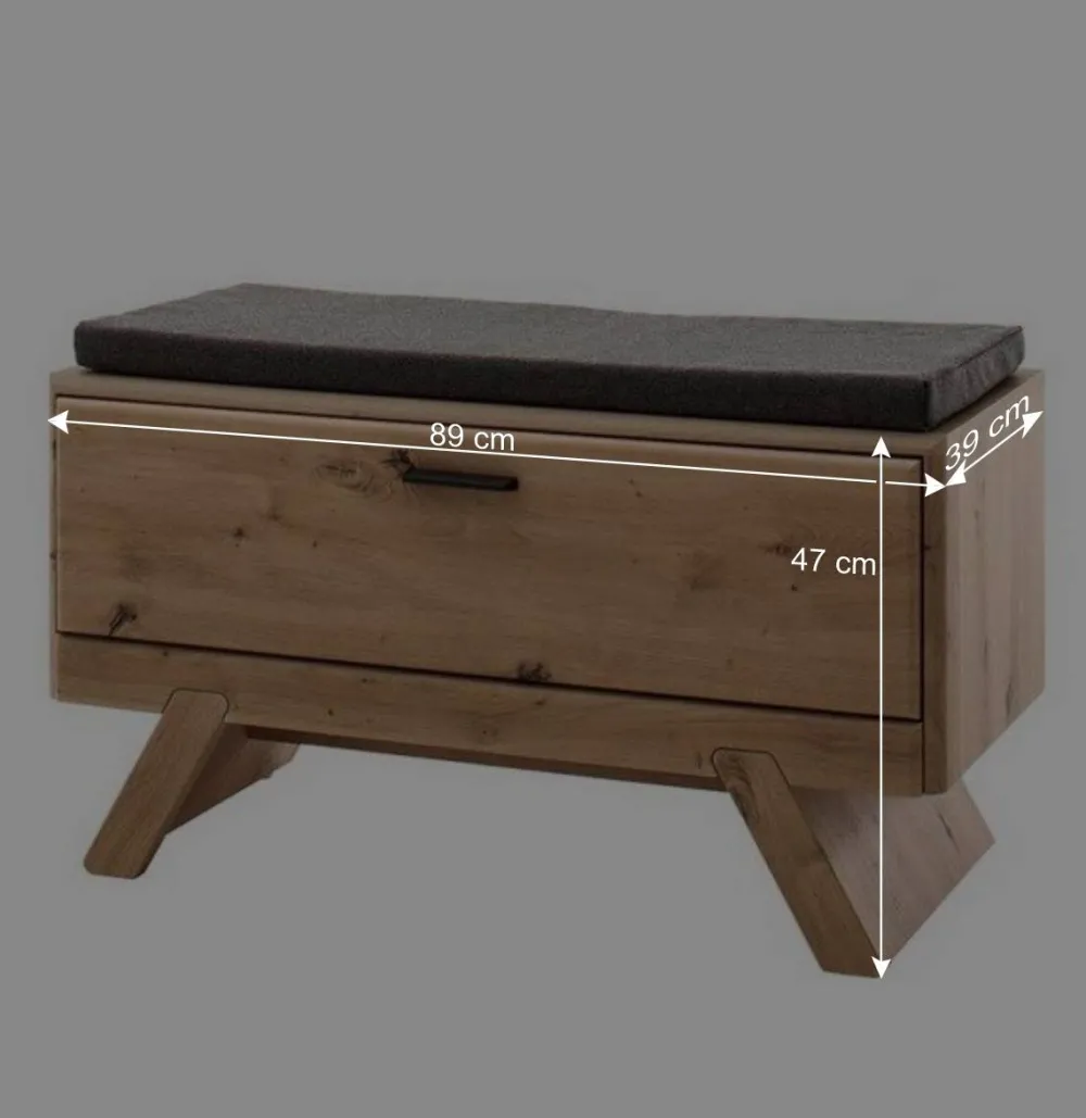 Wohnen Diele Komplett*Zweifarbige Flurmöbel im Set - Larinca (fünfteilig)