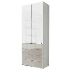 Wohnen Jugendzimmerschränke*Zweifarbige Kombi-Kleiderschrank 100 cm breit - Pascan