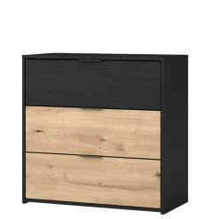 Wohnen Zweifarbige Kommode in Holzoptik - Ortasta