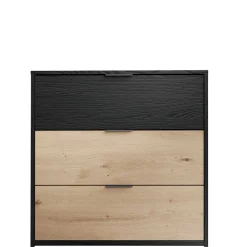 Wohnen Zweifarbige Kommode in Holzoptik - Ortasta